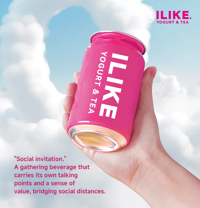 I LIKE Yogurt Can — Social invitation, a gathering beverage
